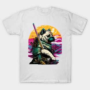 Japanese Samurai Bulldog T-Shirt